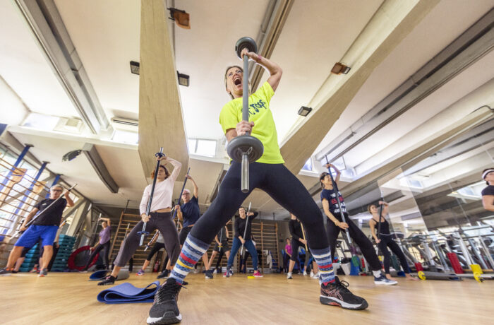 Allenamento nella palestra di Tropos Club Firenze
