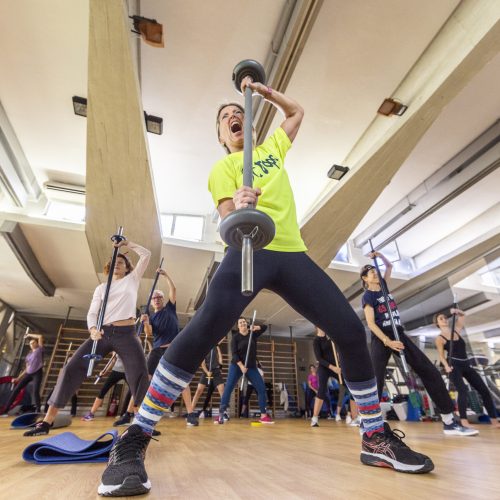 Allenamento nella palestra di Tropos Club Firenze